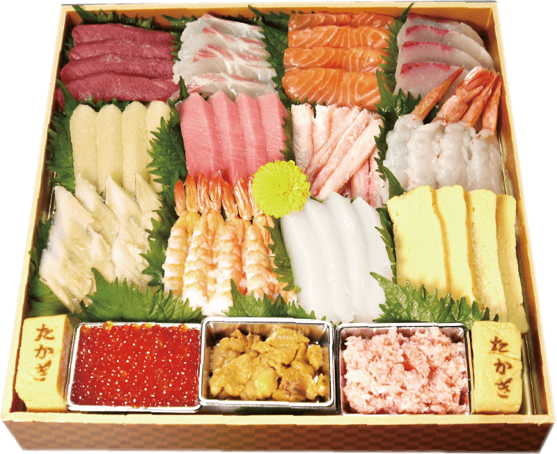 豪華手巻き・ちらし寿司セット 15種盛 本鮪トロ入｜髙木鮮魚店