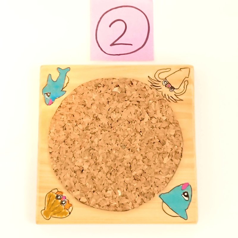 手作りコースター　うみのなかまたち 2の画像