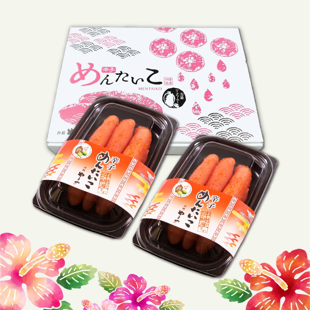 有色辛子めんたいこ ギフト箱入り (110g+110g)の画像