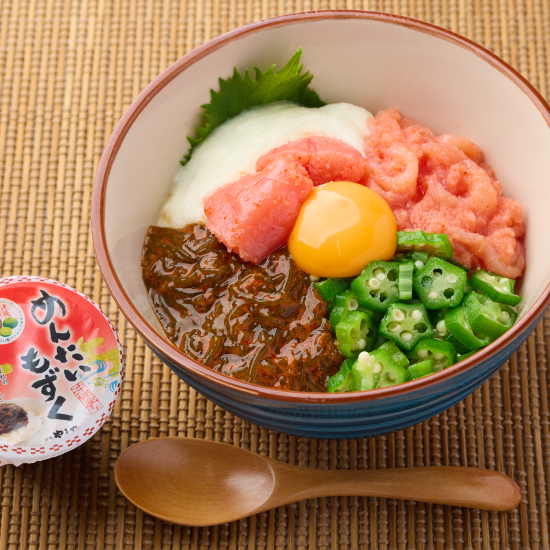 めんたいもずく3連カップ×4個セットの画像