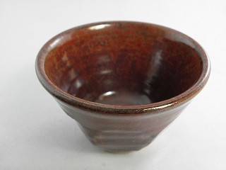 s-1　茜華天目 焼酎杯 文部大臣奨励賞受賞作家　荒川明作 木箱付きの画像