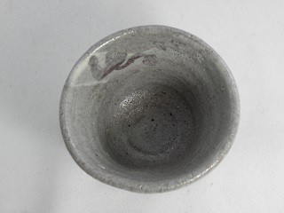 s-11 唐津焼酎杯 電気窯  文部大臣奨励賞受賞作家　荒川明作 木箱付きの画像