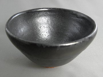 gch-3　黒天目　抹茶茶碗　荒川　明作　文部大臣奨励賞受賞 木箱付き　送料無料　の画像