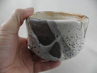 焼締志野　 抹茶茶碗　薪窯の画像