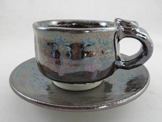 オーロラ天目コーヒーカップの画像