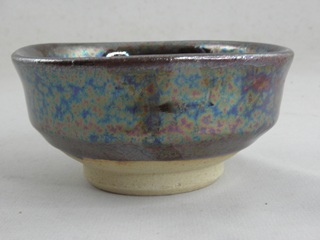 オーロラ天目 極上ぐいのみ  陶芸作家 荒川明作 木箱付き  送料無料 還暦祝い 定年 退職祝い 結婚祝い の贈り物に♪ ngu-4の画像