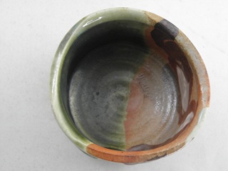 鳴海織部抹茶茶盌の画像