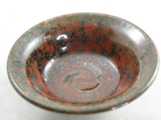 ngu-26  極上　茜華天目 ぐいのみ　 おちょこ 　 文部大臣奨励賞受賞作家 荒川明作　木箱付き こだわりのギフト 還暦祝い などの贈り物に最適  無料ラッピング　ngu-26の画像