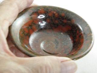 ngu-26  極上　茜華天目 ぐいのみ　 おちょこ 　 文部大臣奨励賞受賞作家 荒川明作　木箱付き こだわりのギフト 還暦祝い などの贈り物に最適  無料ラッピング　ngu-26の画像