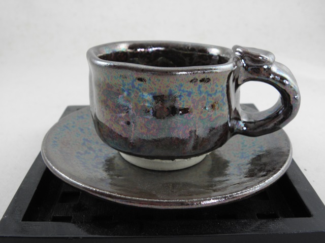 萩焼 13代 十三代 田原 陶兵衛 ぐい吞み 盃 器 共箱 栞（Amazon.co.jp