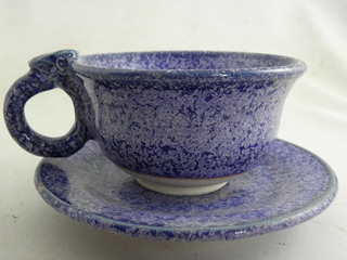 nko-8- 青天目 コーヒーカップ ＆ソーサー文部大臣奨励賞受賞,茶陶賞受賞、作家 荒川明作　化粧箱付き こだわりのギフト 還暦祝い などの贈り物に最適  無料ラッピング　 nko-8の画像
