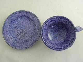 nko-8- 青天目 コーヒーカップ ＆ソーサー文部大臣奨励賞受賞,茶陶賞受賞、作家 荒川明作　化粧箱付き こだわりのギフト 還暦祝い などの贈り物に最適  無料ラッピング　 nko-8の画像