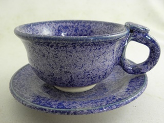 nko-8- 青天目 コーヒーカップ ＆ソーサー文部大臣奨励賞受賞,茶陶賞受賞、作家 荒川明作　化粧箱付き こだわりのギフト 還暦祝い などの贈り物に最適  無料ラッピング　 nko-8の画像