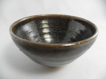 jch-21　天目　抹茶茶碗　文部大臣奨励賞受賞作家　荒川明作 木箱付きの画像