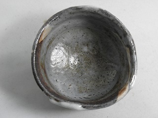 jch-8  鼠志野 抹茶茶碗  文部大臣奨励賞受賞作家　荒川明作 木箱付きの画像