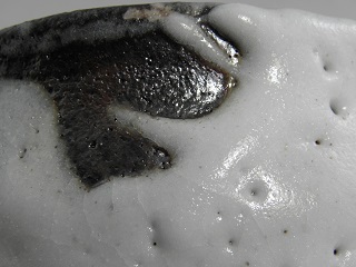 jch-8  鼠志野 抹茶茶碗  文部大臣奨励賞受賞作家　荒川明作 木箱付きの画像