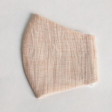 【近江ちぢみ】麻マスク  シャーベットカラーの画像