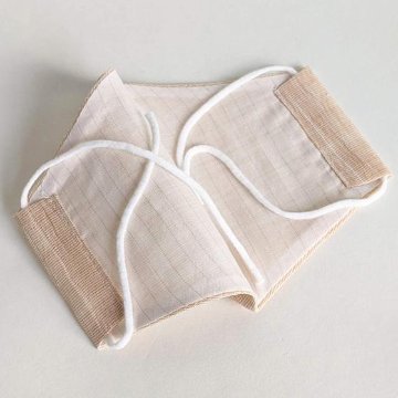 【近江ちぢみ】麻マスク  シャーベットカラーの画像