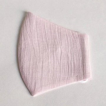 【近江ちぢみ】麻マスク  シャーベットカラーの画像