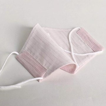 【近江ちぢみ】麻マスク  シャーベットカラーの画像