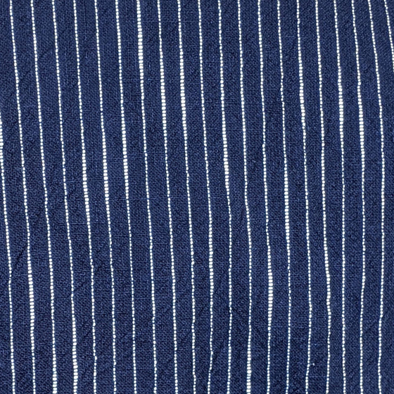 【備後絣】レギュラーブラウス　白スラブ縞の画像