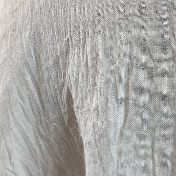 【近江麻】ラウンドプルオーバー 白ちぢみの画像