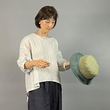 【近江麻】ラウンドプルオーバー　ヘアラインの画像