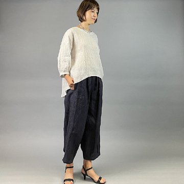 【近江麻】ラウンドプルオーバー　ヘアラインの画像