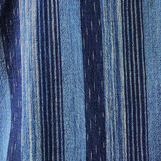 【備後絣】藍染　楊柳　ウエストアレンジワンピース　再入荷　の画像