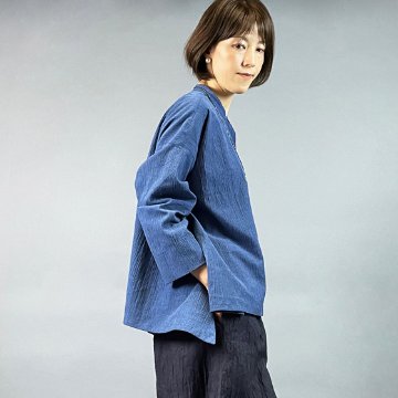 【亀田縞】テントショートブラウスの画像