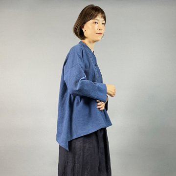 【亀田縞】テントショートブラウスの画像