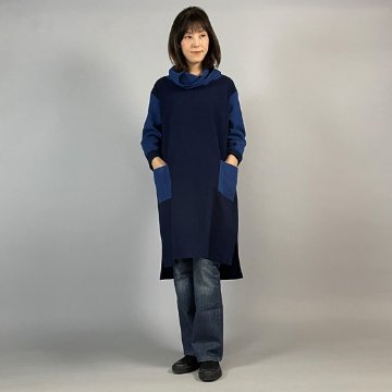 【備後絣】オフタートルミックスチュニックの画像
