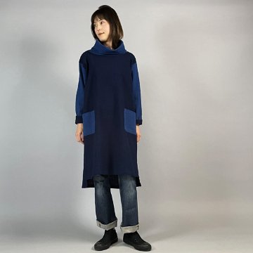 【備後絣】オフタートルミックスチュニックの画像