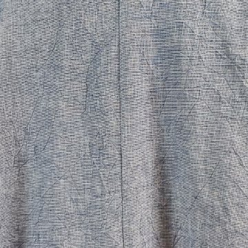 【亀田縞】シャツ襟フレアチュニック　ワッシャーブルー画像