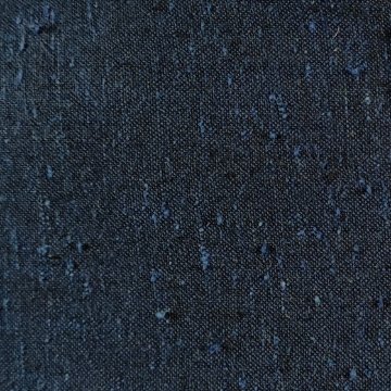 【遠州綿紬】バルーンワンピース　紺とかつお縞「大海」画像