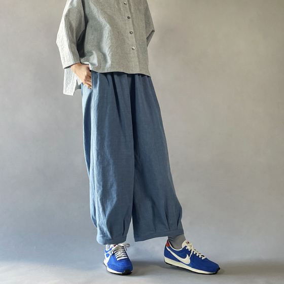 og 小倉商店 藍染タイパンツ 手縫い サムエルパンツ