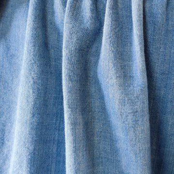 【備後絣】藍染め　タックワイドパンツ　水色画像