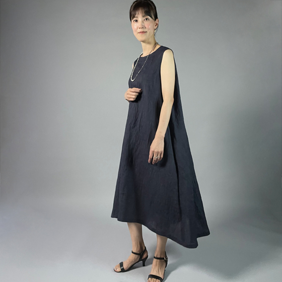 TOKUGEN　徳元　オーダー　国産染　ブラック　ワンピース TOKUGEN 徳元 オーダー 国産染 ブラック ワンピース