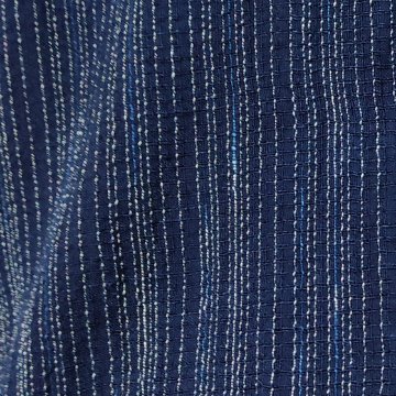 【備後絣】バルーン袖ブラウス　文人絣　紺の画像