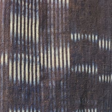 【備後絣】プルオーバーブラウス　　柿渋藍染め　絣No.23の画像
