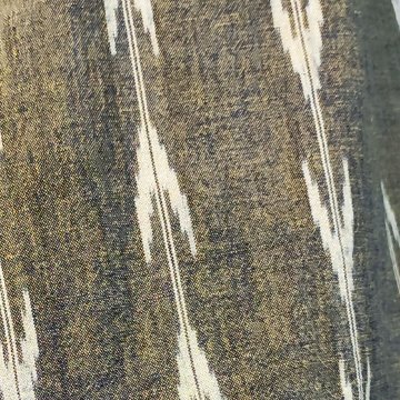 【備後絣】ざくろと藍染め　オフタートルプルオーバー　矢絣　の画像