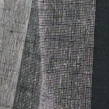 【遠州綿紬】ロングジャケット　あらし4列　黒の画像