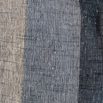 【遠州綿紬】ロングジャケット　あらし4列　黒の画像