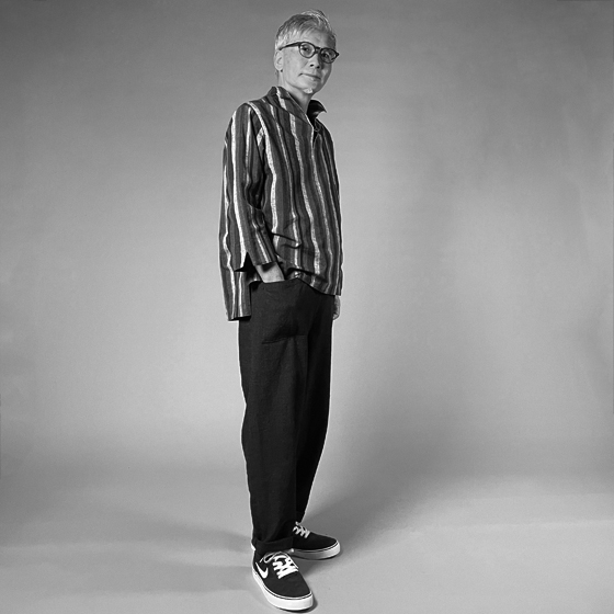 【オーダー専用】モンペパンツ　ダンガリー　青 の画像