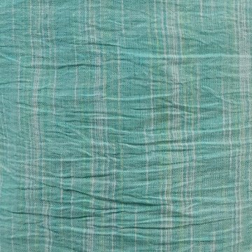 【近江ちぢみ】麻100％　フレンチ袖　重ね衿プルオーバー　ミントグリーンの画像