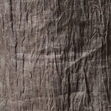 【近江ちぢみ】麻100％ワイドタックパンツ　うす茶の画像