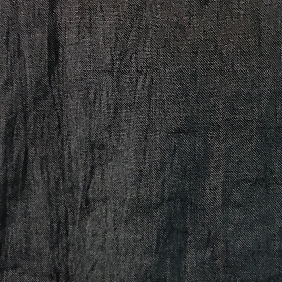 【近江ちぢみ】麻100％　フリースタイルベスト　黒の画像