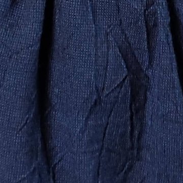 【亀田縞】フレンチ袖　前開きブラウス　ワッシャー紺の画像