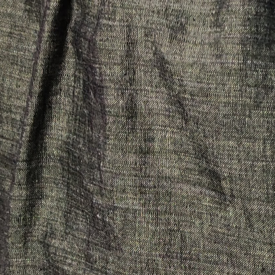 【遠州綿紬】ワイドタックパンツ　綿麻ネップ　モスグリーンの画像