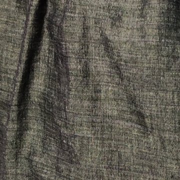 【遠州綿紬】ワイドタックパンツ　綿麻ネップ　モスグリーンの画像